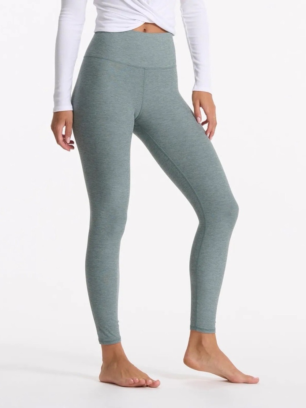 Vuori Stormy Heather High-Rise Elevation 7/8 Leggings Medium Athleisure Sporty
